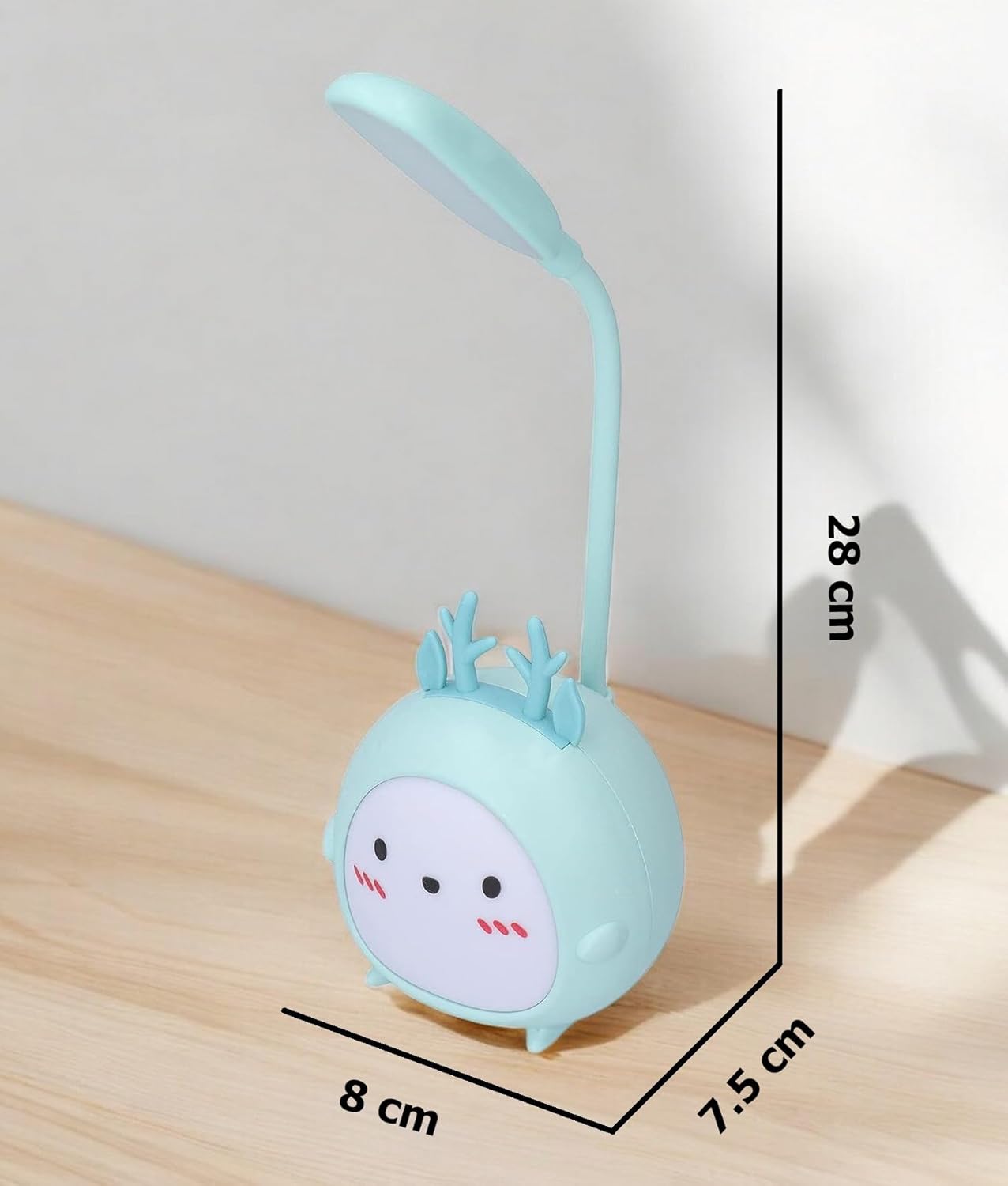 š» Cute Bear Lamp - Mint LED light with Adorable Face
